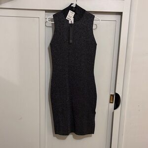 House of Harlow 1960 Shimmering Black Mini Dress